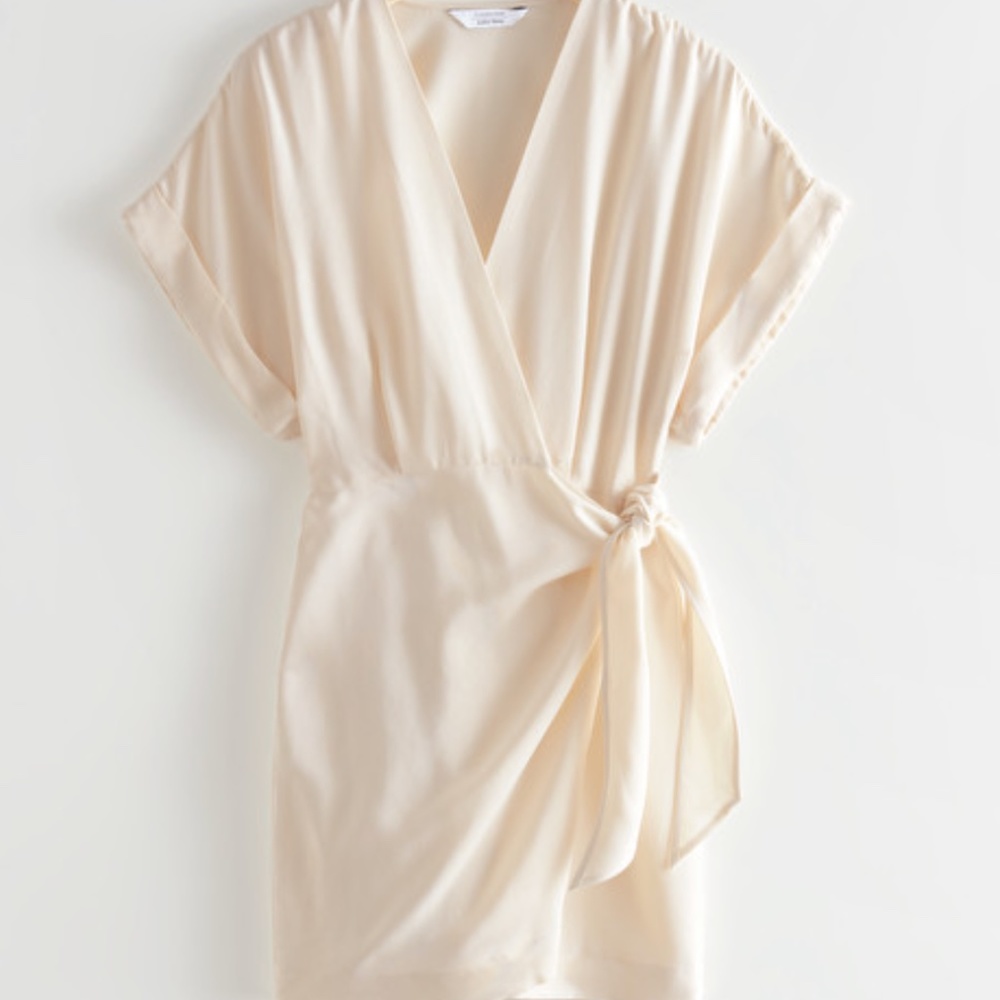 Relaxed Wrap Mini Dress